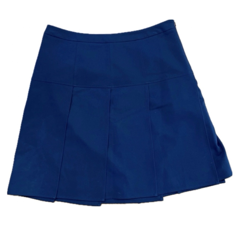 Tommy Hilfiger Women's Navy Blue Pleated Mini/ Midi Skirt Size 8